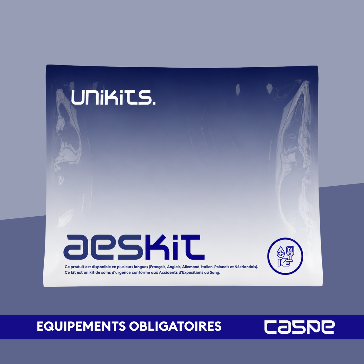 UNIKITS AESKIT Set zur Versorgung nach Exposition gegenüber Blut und zum Schutz vor Virusinfektionen (AES-AERV)