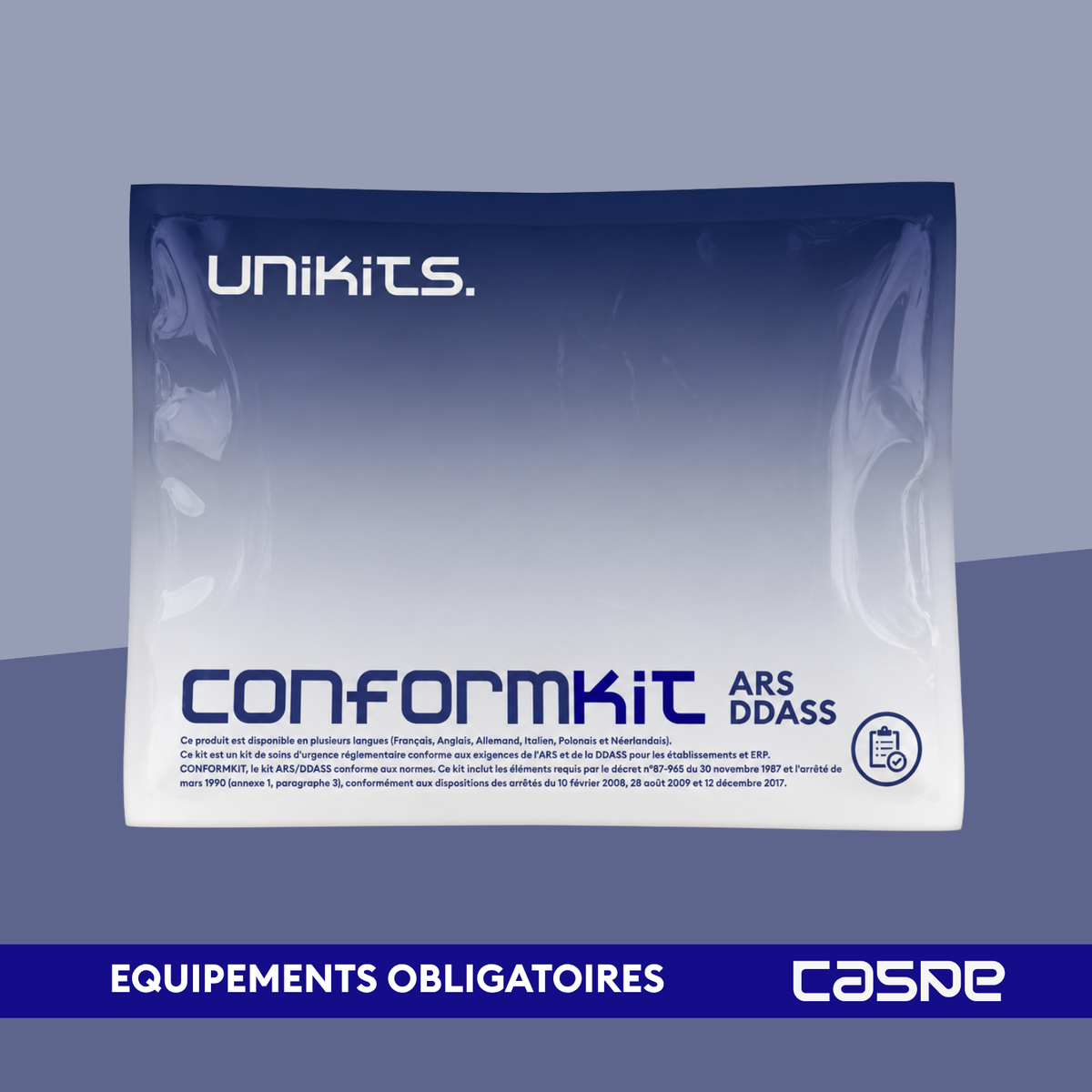 UNIKITS CONFORMKIT Obligatorisches ARS/DDASS-Kit für Krankenwagen und Krankentransporte