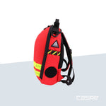 DIMATEX Hartschalenrucksack MATT MINI Rot mit reflektierenden Streifen