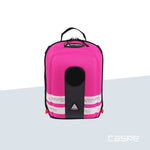 DIMATEX Rucksack mit Hartschale MATT MINI Rosa und Reflektorstreifen