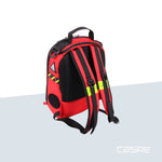 DIMATEX Hartschalenrucksack MATT MINI Rot mit reflektierenden Streifen