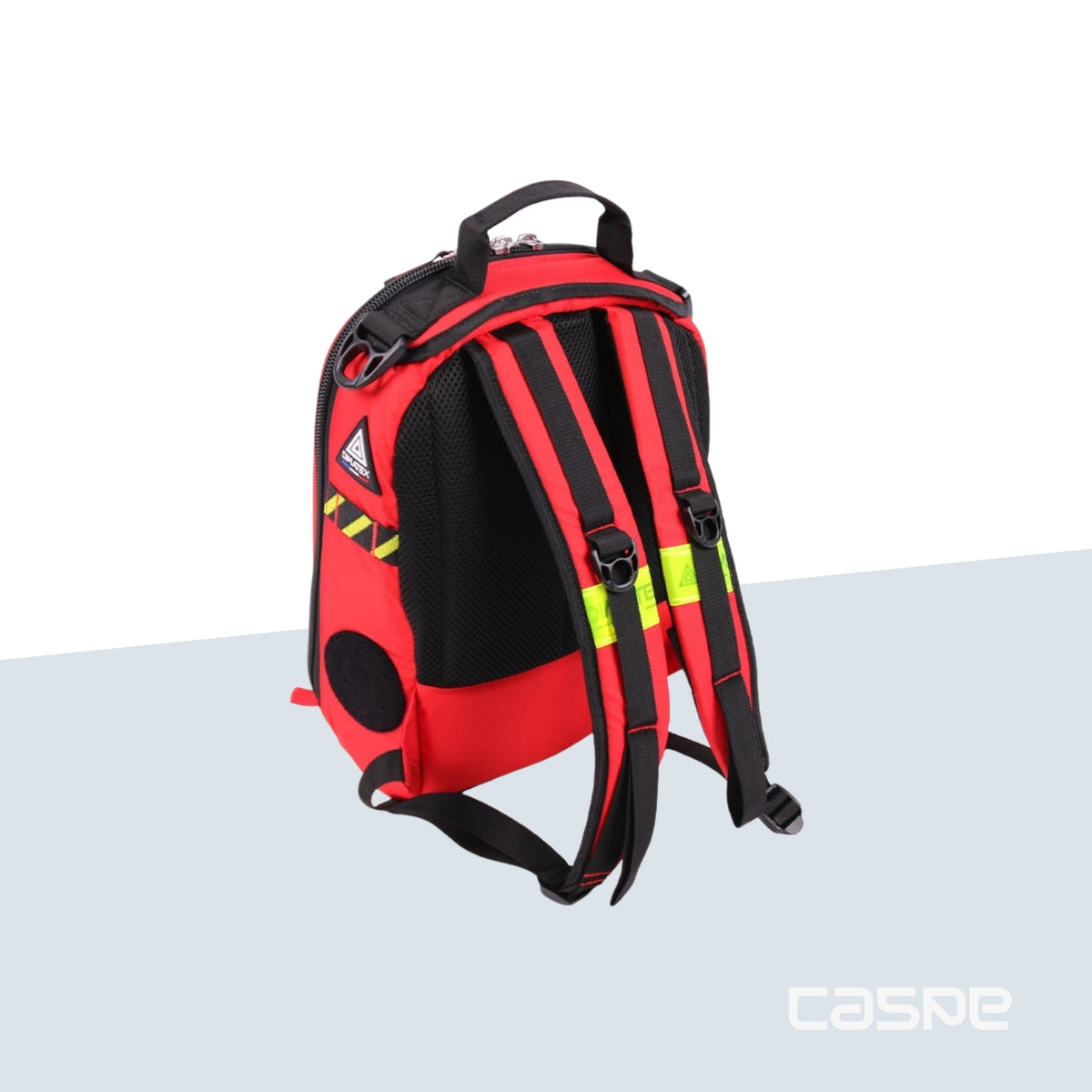 DIMATEX Hartschalenrucksack MATT MINI Rot mit reflektierenden Streifen