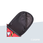 DIMATEX Hartschalenrucksack MATT MINI Rot mit reflektierenden Streifen