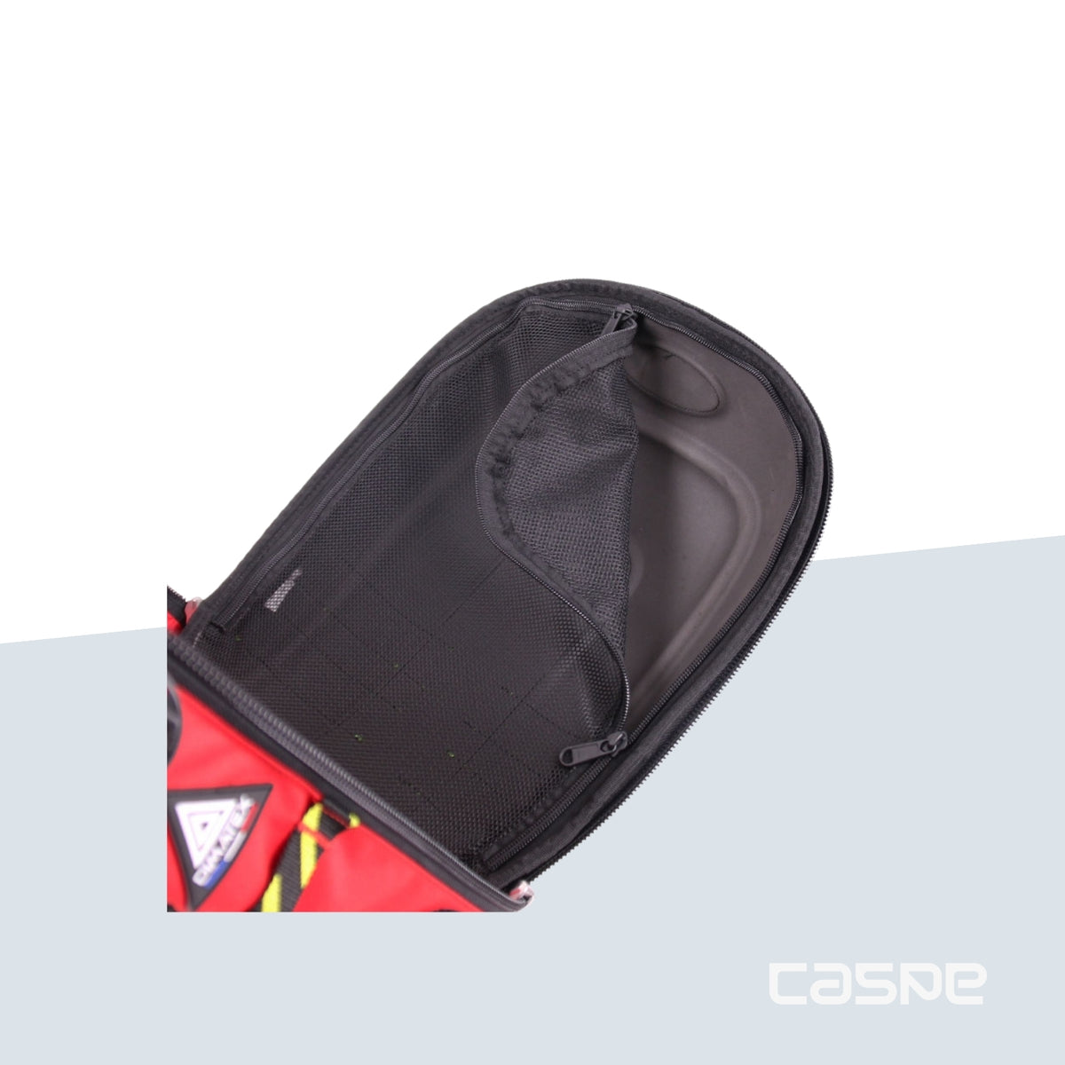 DIMATEX Hartschalenrucksack MATT MINI Rot mit reflektierenden Streifen