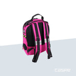 DIMATEX Rucksack mit Hartschale MATT MINI Rosa und Reflektorstreifen