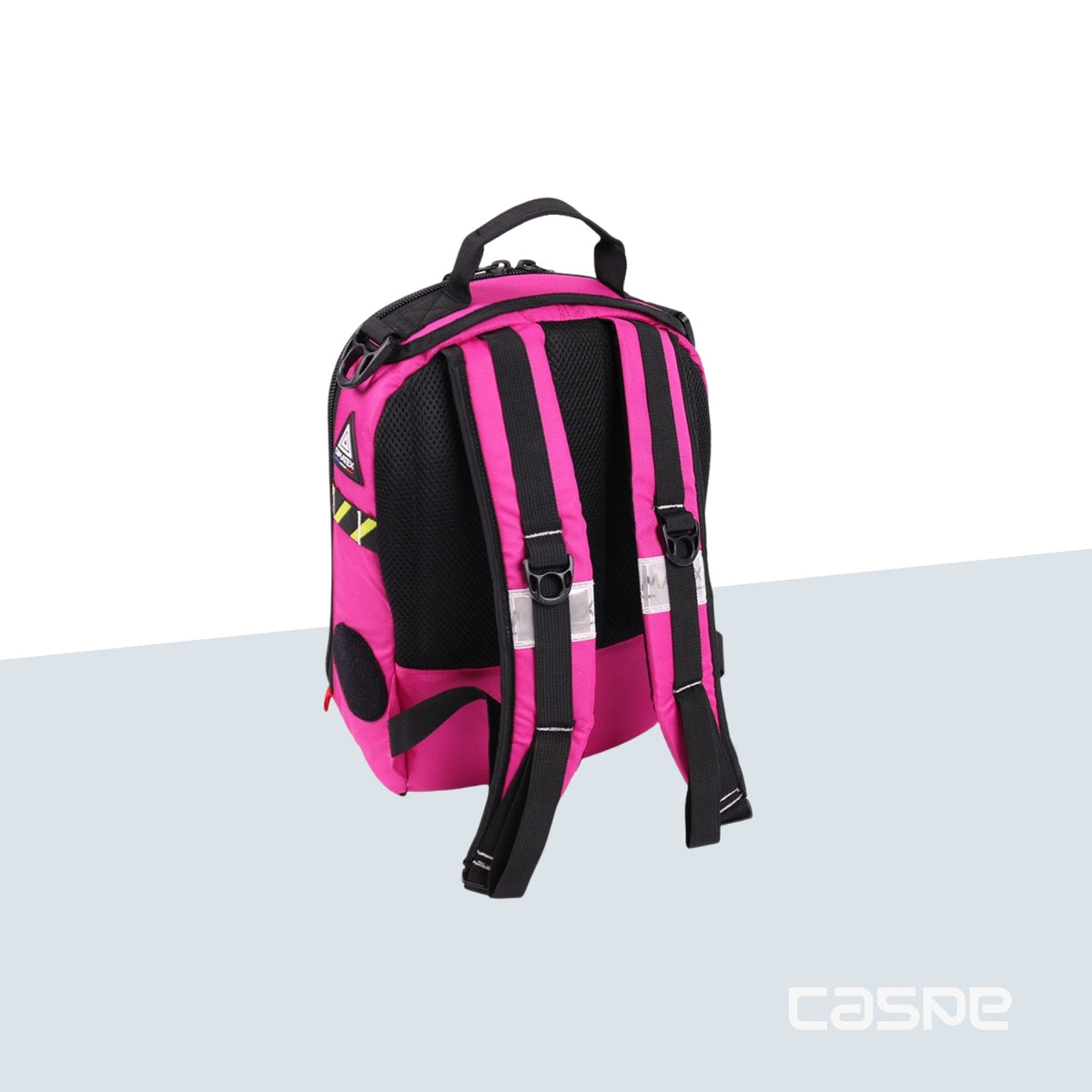 DIMATEX Rucksack mit Hartschale MATT MINI Rosa und Reflektorstreifen