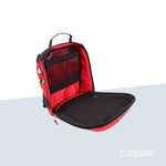 DIMATEX Hartschalenrucksack MATT MINI Rot mit reflektierenden Streifen