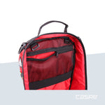 DIMATEX Hartschalenrucksack MATT MINI Rot mit reflektierenden Streifen