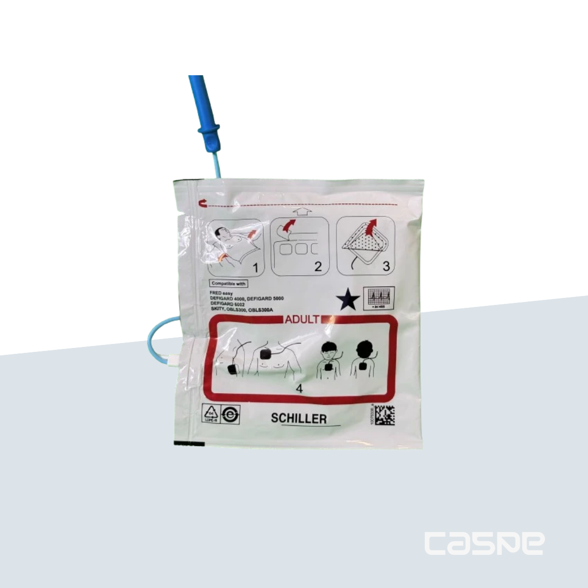 SCHILLER Vorkonnektierte Erwachsenelektroden für SCHILLER FRED EASY/SKITY-FE010
