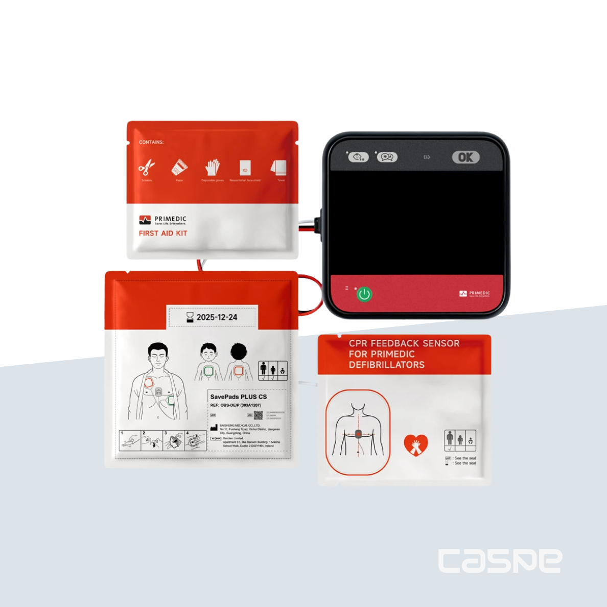 PRIMEDIC Defibrillator HeartSave myPAD Mit LCD-Bildschirm / Mit HLW