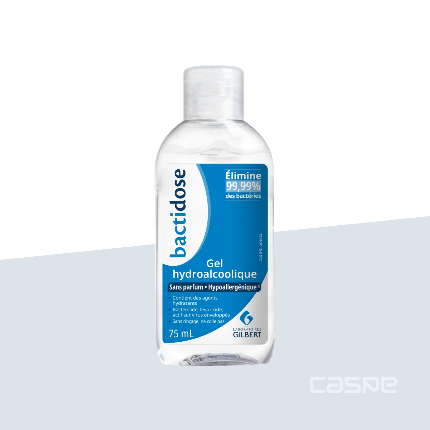 GILBERT Hydroalkoholisches Gel - Ohne Parfüm - 75ml Flasche
